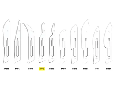 Lame chirurgicale Carbon Steel nr. 15 - sterile