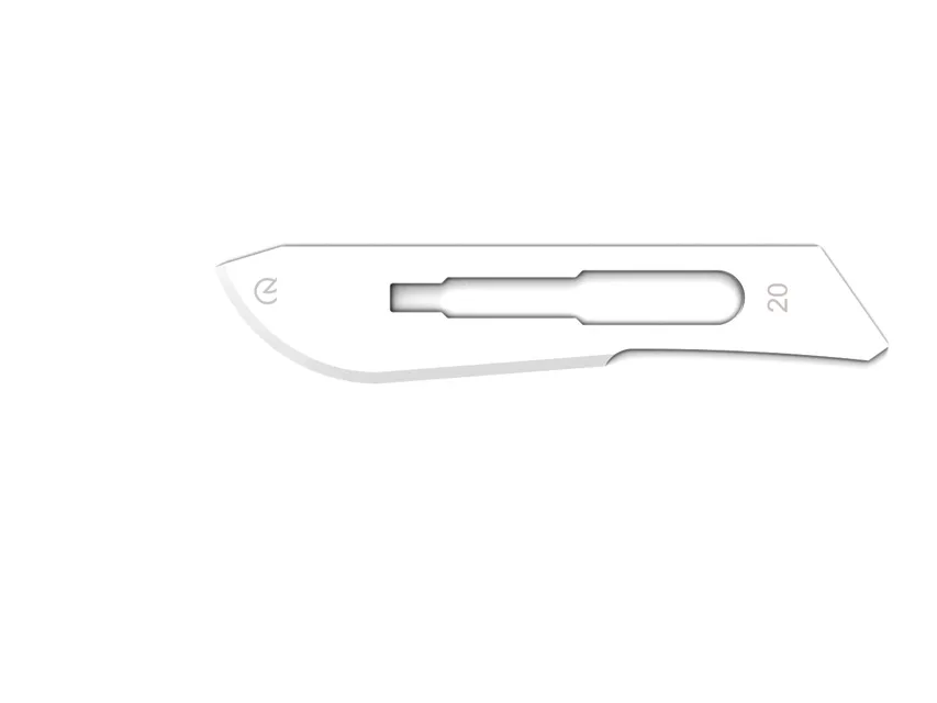 Lame chirurgicale Carbon Steel N. 20 - sterile