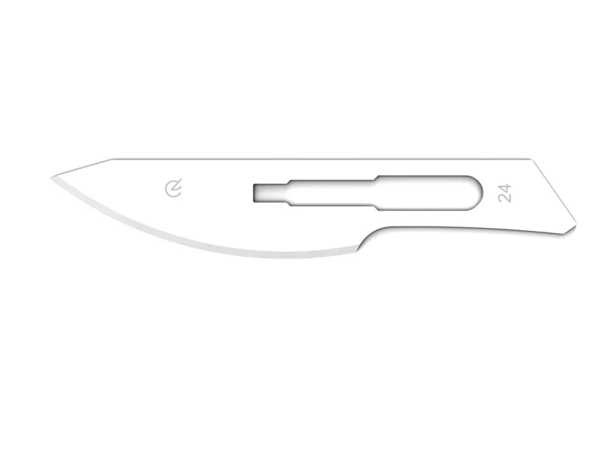 Lame din oțel carbon nr. 24 - sterile