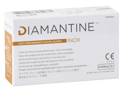 Lame din oțel inoxidabil diamantine N. 21 - sterile