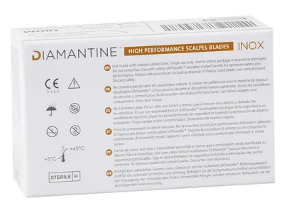 Lame din oțel inoxidabil diamantine N. 21 - sterile