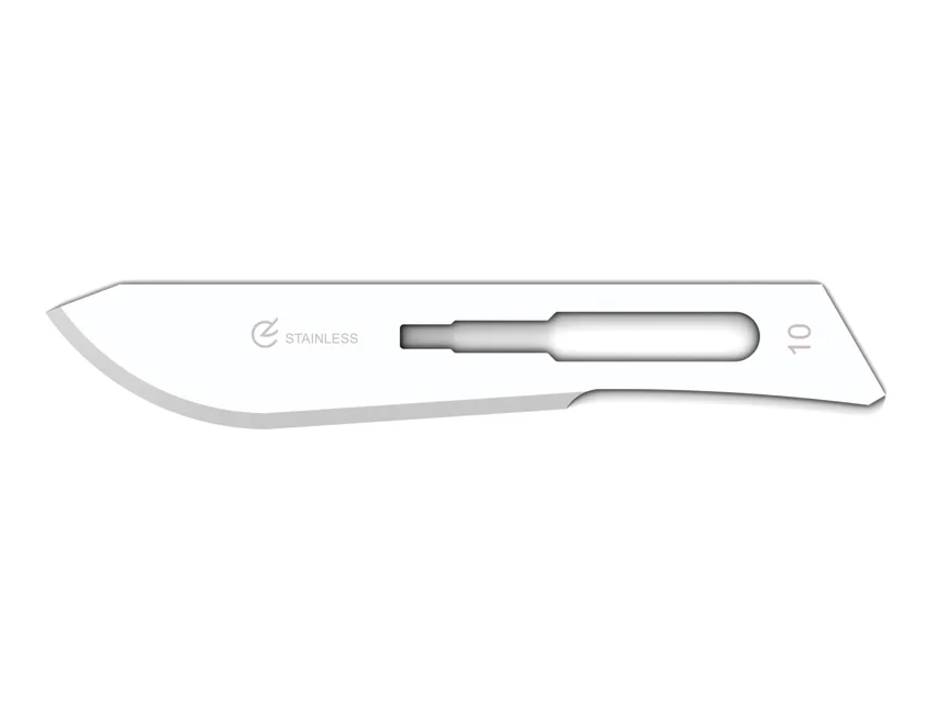 Lame chirurgicale din oțel inoxidabil nr. 10 - sterile