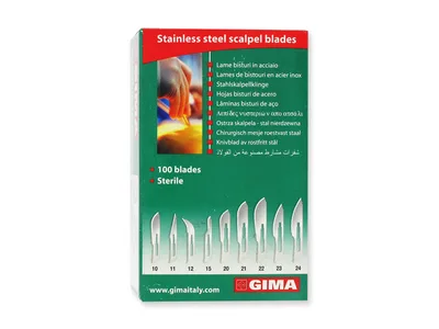 Lame chirurgicale din oțel inoxidabil nr. 24 - sterile