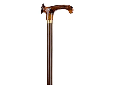 Raffaello wood stick - "T" right handle - tortoiseshell