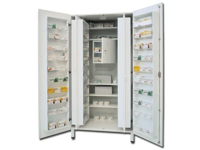 Dulap de medicamente - tablă bi-laminată - alb