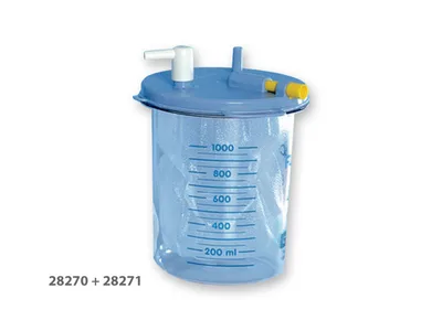 Sticlă 1 l fără capac pentru folie jetabilă