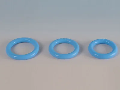 Pessar siliconic albastru diametru 75 mm - steril