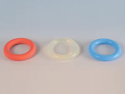 Pessar siliconic albastru diametru 75 mm - steril