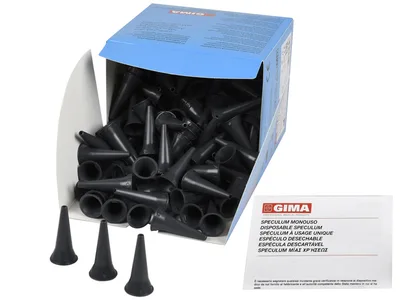 Speculum auricular mini diametru 2.5 mm - gri - în dispenser