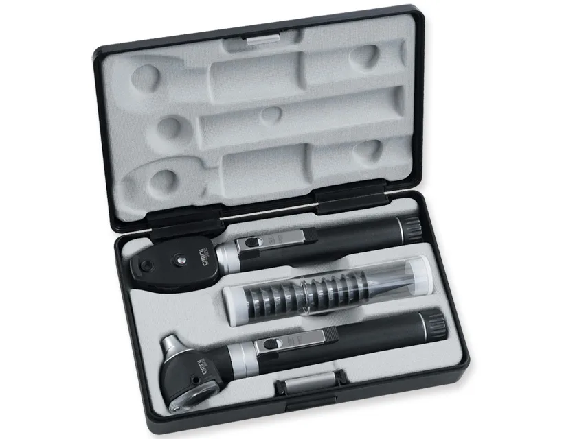 Set otoftalmoscop SIGMA F.O. LED cu 2 mânere reîncărcabile - carcasă