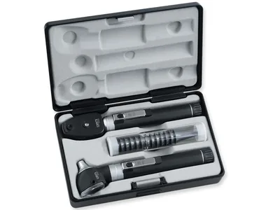 Set otoftalmoscop SIGMA F.O. LED cu 2 mânere reîncărcabile - carcasă