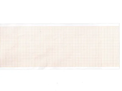 Hârtie termică ECG 210x30 mm x m rolă - grilă portocalie