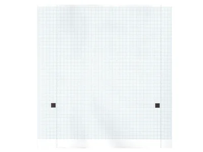 Hârtie termică ECG 210x20 mm x m roll - grilă albastră