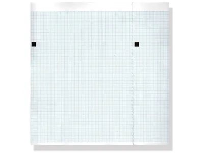 Hârtie termică ECG 210x150mm x200s pachet - grilă albastră