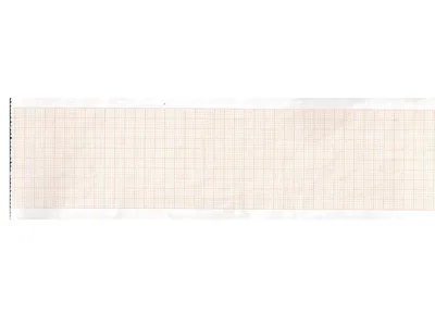 Hârtie termică ECG 63x30 mm x m rolă - grilă portocalie