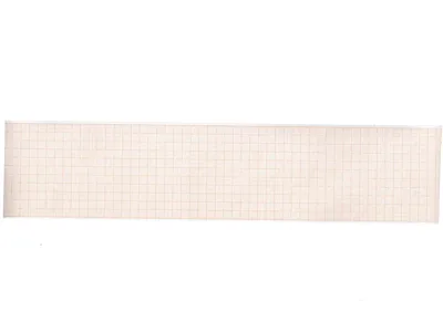 Hârtie termică ECG 58x25 mm x m rola - grilă portocalie