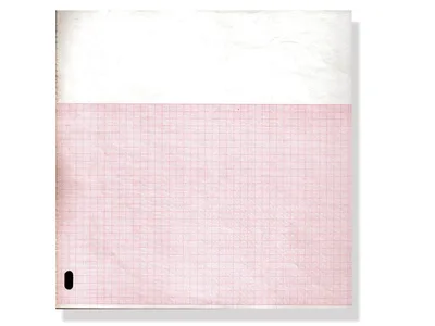 Hârtie termică ECG 210x300mm x200s pachet - grilă portocalie