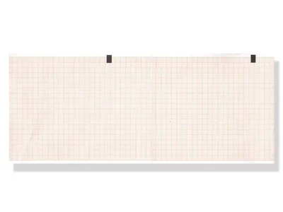 Hârtie termică ECG 108x140mm x200s pachet - grilă portocalie