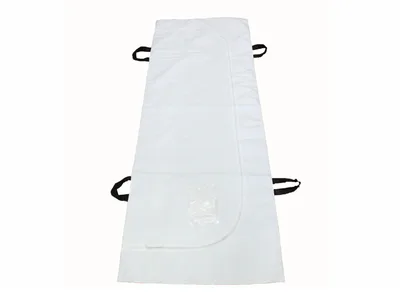 Husă mortuară - vinil - albă - capacitate 150kg