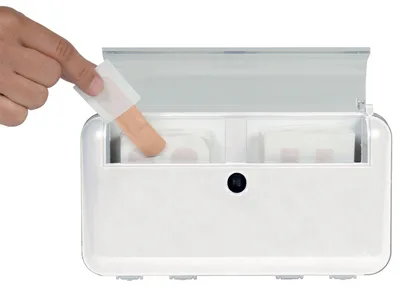Dozator de plasturi cu 2 refill-uri