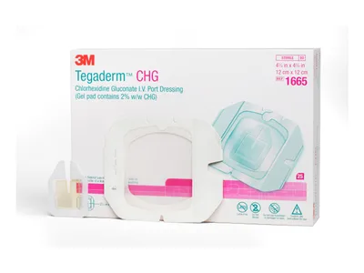 Tegaderm port 3M CHG IV 12x12 cm