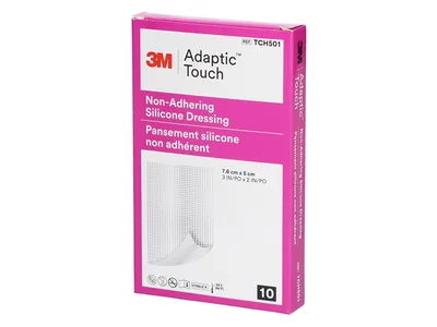 Adaptic Touch 3M pansament non-aderent din silicon 7.6x5 cm