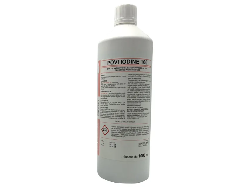 Povi-iodină 100 antiseptic - 1000 ml - biocid - comercializabil doar în IT