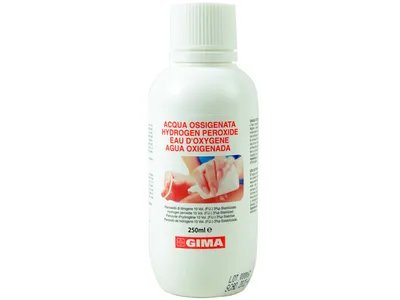 Apă oxigenată - 250 ml - etichetă GB, FR, IT, ES