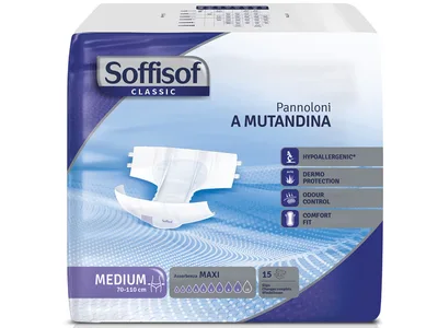 Scutec SOFFISOF CLASSIC pentru incontinență - incontinență severă - mărime medie