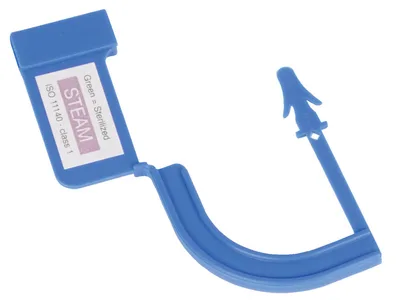 Sigiliu de siguranță din plastic cu indicator de aburi - albastru