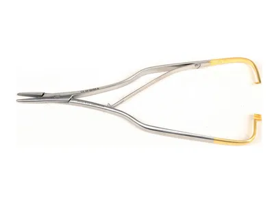 T.C. GOLD ARRUGA NEEDLE HOLDER - drept - 16 cm - vârfuri netede