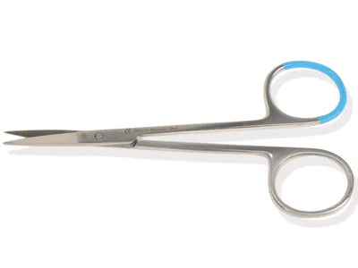 Foarfecă Iris sterilă ascuțită/ascuțită - dreaptă - 11.5 cm