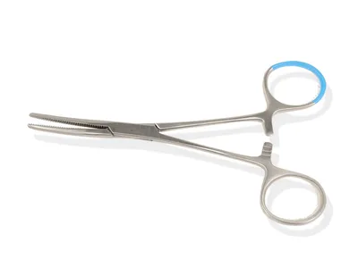 Clește Pean steril - curbat - 14 cm