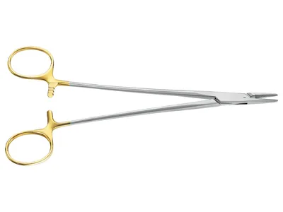 Durogrip porte-aiguille Crile-wood TC - drept - 18.5 cm - BM017R