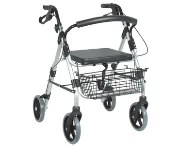 Rollator argintiu - pliabil