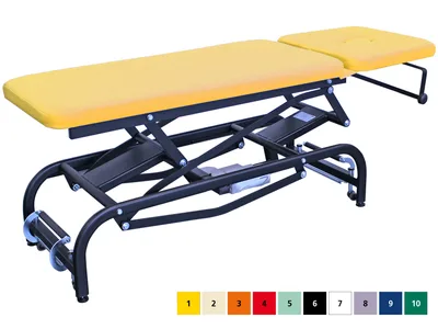 King canapea examinare reglabilă în înălțime cu orificiu - cadru negru - orice culoare