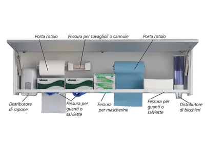 Unitate de perete multifuncțională - mare - culoare la cerere