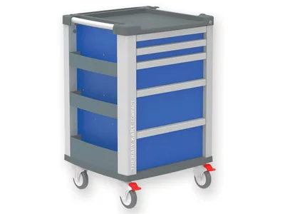 Cărucior compact - albastru