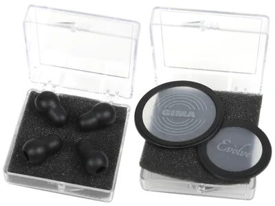 Kit Evolve: 2 membrane plutitoare + 2 perechi de tuburi auriculare - negru - piesa de schimb