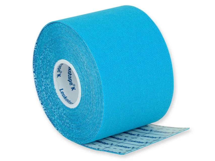 Leukotape K bandă neuromusculară 5 m x 5 cm - albastru deschis