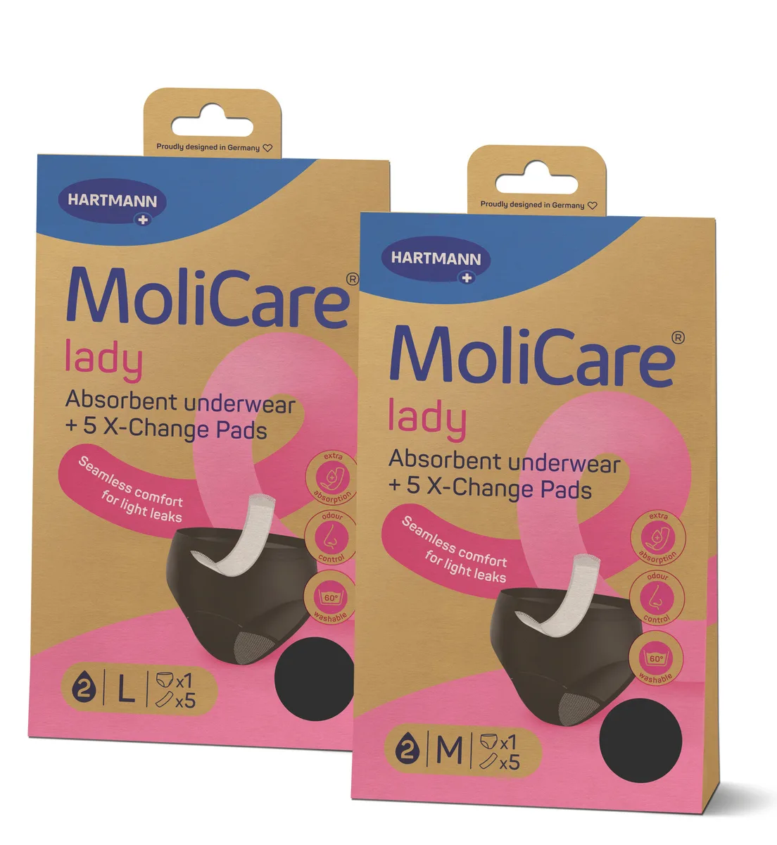 MoliCare absorb underwear+5 Pads lady L